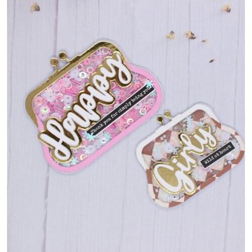 YPPCRAFT Cute Purse Shaker Metal Cutting Dies Stencils for DIY Scrapbooking Decorative Embossing DIY Paper Cards