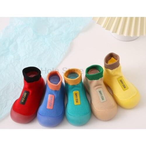 Baby Girls Sock Shoes Slip-on Spring Autumn Toddlers Prewalkers Fashion Shoes Infant Soft Bottom First Walkers 5-48M