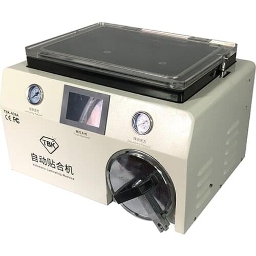 Newest TBK-408A 15 Inch Vacuum Pump OCA Mobile Phone LCD Laminator Machine with Transparent Cover and Autoclave Bubble Remover