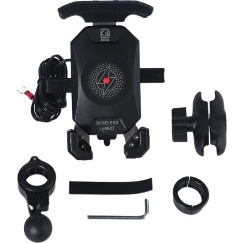 Waterproof Switch 360 Rotation Motorcycle Wireless Mount for Phone Tablet
