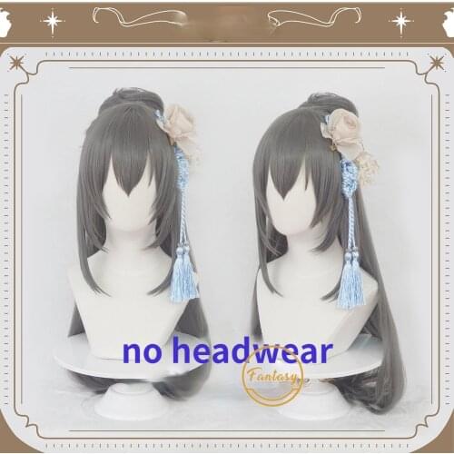 FFNF Saint Louis Game Azur Lane Cosplay Wig Long Heat Resistant Synthetic Hair Wig Halloween Party+ Free Wig Cap