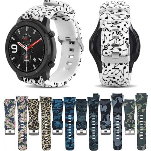 For Amazfit GTR 47mm Strap Silicone Watch Band for Xiaomi Huami Amazfit Pace/Stratos 3/2/2S Wrist Bracelet for Huawei Watch GT2e