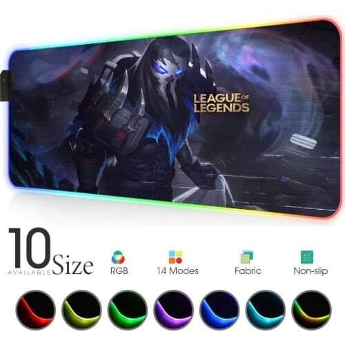 League of legends RGB Mouse Pad Gamer Accessories Large LED MousePad XXL Gaming Desk Mat PC Desk Play Mat with Backlit laptop