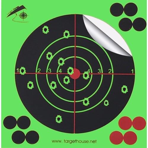 14 X 14 cm Self adhesive Splatter & Reactive Shooting targets for Gun-Pistol-Rifle-Airsoft-Pellet Gun- Air rifle