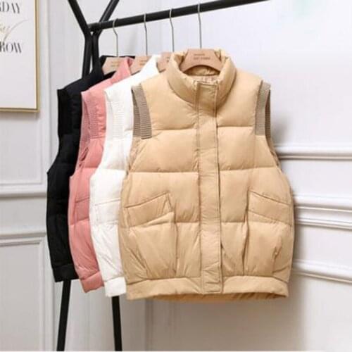 SEDUTMO Winter Basic Duck Down Vest Women Ultra Light Oversize Jackets Casual Autumn Fashion Thin Slim Waistcoat ED1514