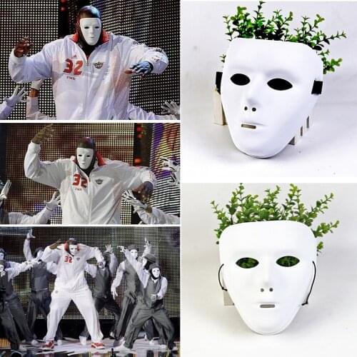 Hot Pure White Matte Popular Masquerade Performance Adult Mask Womens Men Unisex Halloween Cospaly Carnival Makeup Party Masks