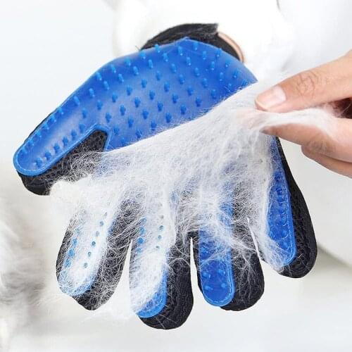 Cat Grooming Pet Brush Gloves Cat Hair Deshedding Brush Gloves Dog Comb Cleaning Massage Hair Remover Brush For Animal