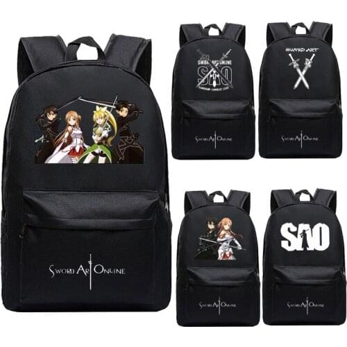 Sword Art Online SAO Student School Shoulder Bag Cosplay Backpack Teentage Travel Laptop Rucksack Gift