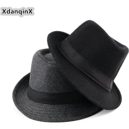 XdanqinX 2019 Spring New Fashion Hats For Men And Women British Simple Mens Fedoras Hat Elegant Womens Jazz Hat Couple Cap