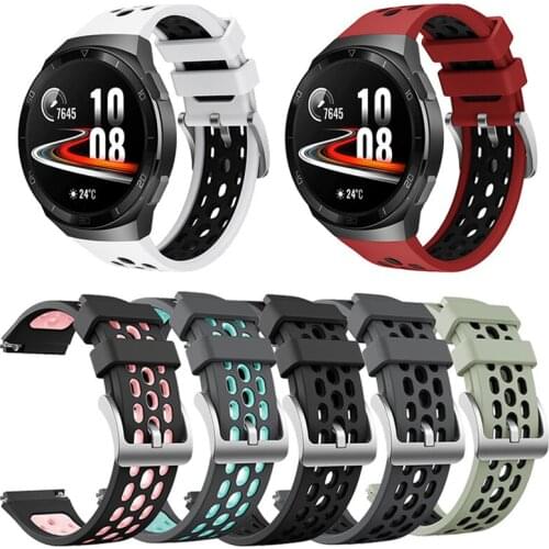 High-Quality Silicone Strap Suitable for Huawei Watch Gt 2E Accessories Two-Color Sports Style Silicone Replacement Wristband
