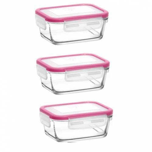 Glass Storage Door 3 PCs Kllipsli Container Food Glass Storage Container Frs 237 400cc