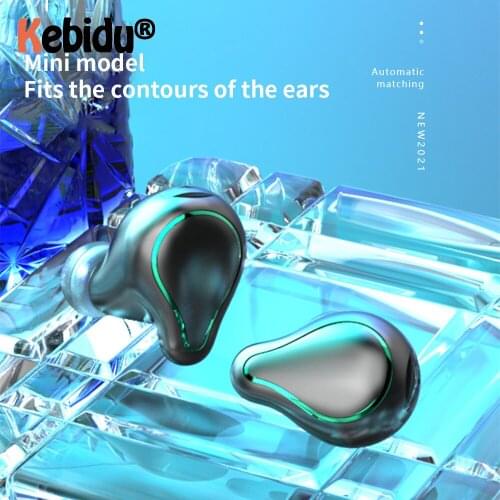 Kebidu SK1 TWS Bluetooth 5.1 Earphone Touch Wireless Headphone Game Headset Waterproof Earbud With Mic For IPhone Xiaomi Samsung