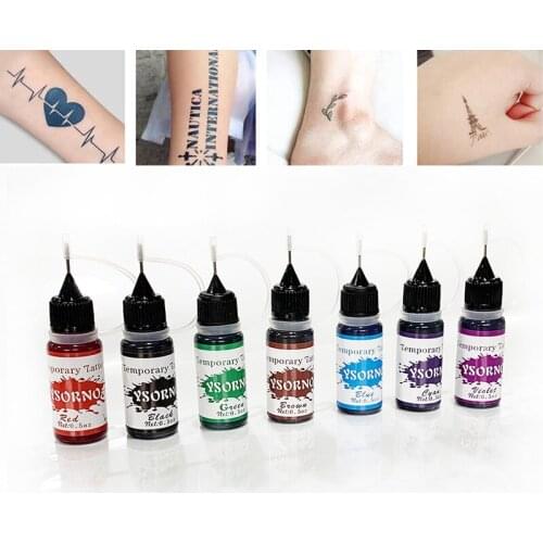 Temporary Henna Juice Tattoo ink 10ML Natural Waterproof Semi-Permanent Makeup Tattoo Stickers Dedicated Ink Pastes For Body Art