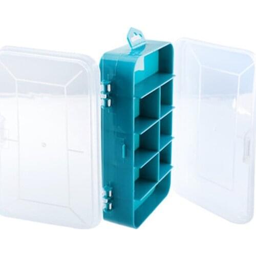 Plastic parts box Screw component tool box Exquisite workmanship Double-sided tool storage box
