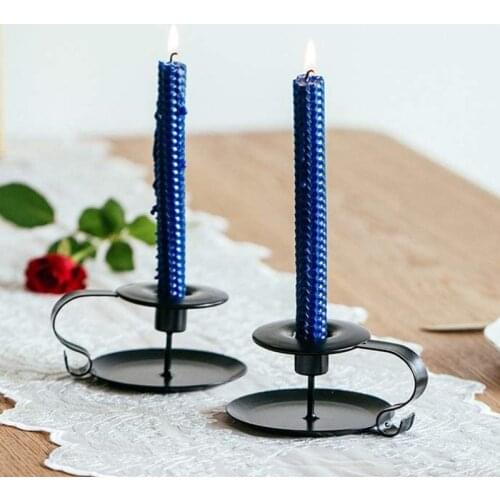 Iron European Style Candlestick Stand Candle Holder For Wedding Party Festival Portavelas Candelabra Taper Holders Home Decor