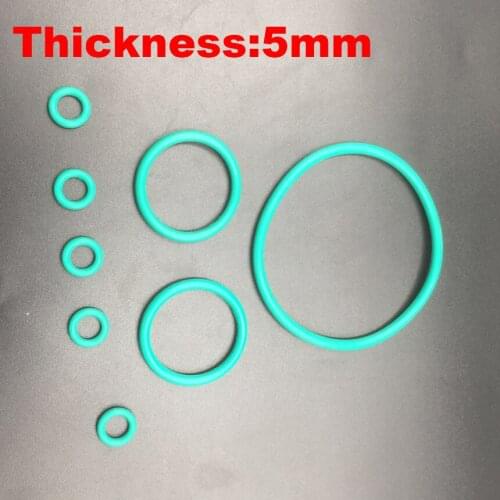 1pc 250x5 250*5 255x5 255*5 260x5 260*5 OD*Thickness Green Fluoro FKM Fluorine Rubber O-Ring Washer Grommet Seal O Ring Gasket