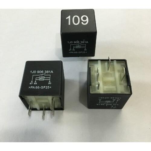 1Pcs Car Engine Power Supply ECU Fuel Pump Relay #109 For VW Audi Seat Skoda 1J0906381A