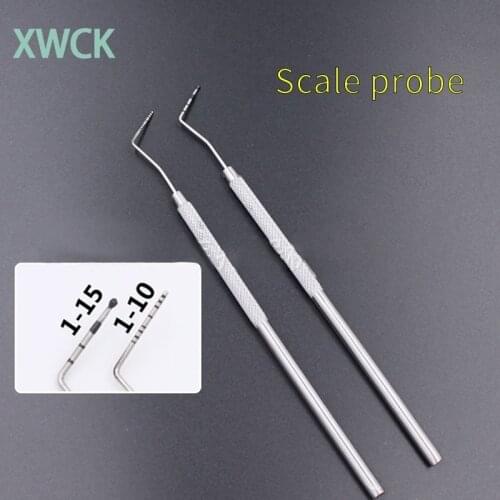 1pcs Dental Periodontal probe with Scaler Explorer Instrument Tool Endodontic Dentist Tools Dental Lab