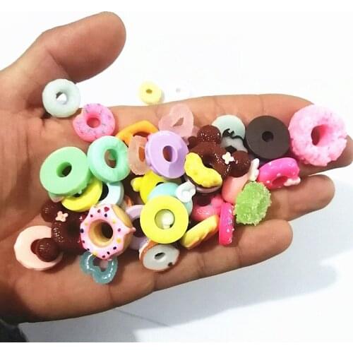 10/30/50 Pcs Mixed Cake Resin Jewelry With flat Back Cabochon DIY Mobile Phone Scrapbooking Decoration Hair Accessories/Earrings
