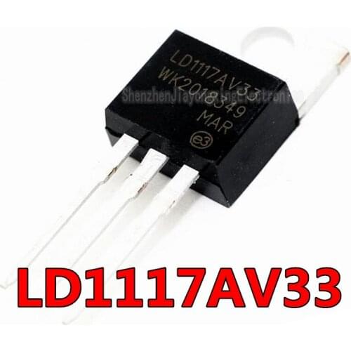 10PCS LD1117V33 TO-220 LD1117 3.3 LD1117AV33 TO220