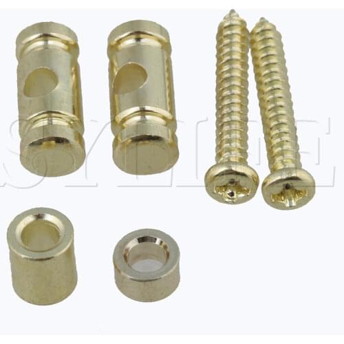 2 Pieces Gold Groove Round String Trees Retainers for Electric Guitar