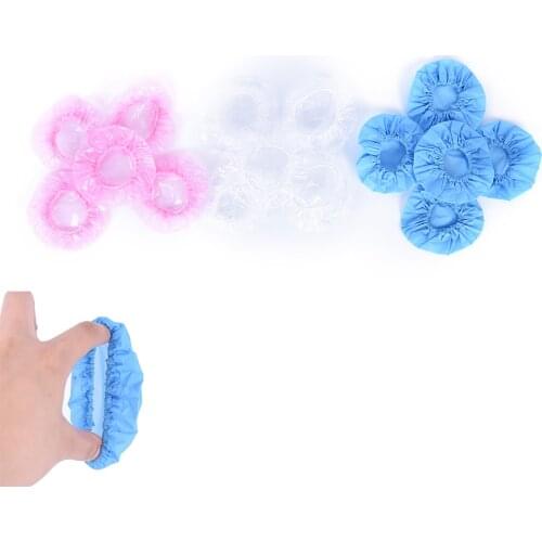 20PCS/Bag Disposable Salon Clear Ear Cover Ear Protection Hair Dye Protect Cap Hair Color Styling Tool Accessories