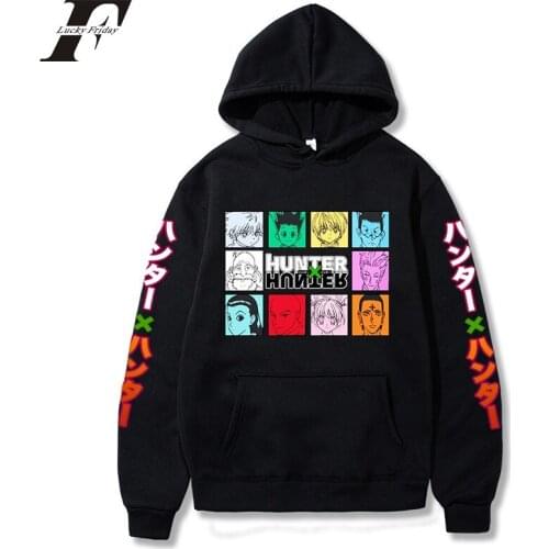 2020 Anime Hunter X Hunter hoodie Sweatshirt Men/Women Killua Leorio Kurapika Gon Hisoka oversized Hoodie Streetwear Tops