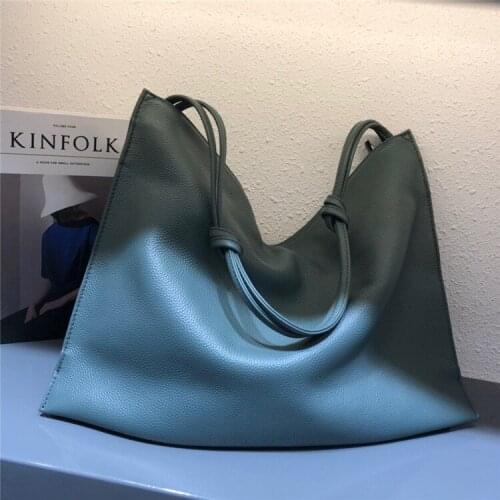 2021 Women Leisure Large Capacity Leather Bag Ladies Leather Commuter Tote Bag Fashion Shoulder Bag