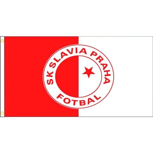 2x3ft/3x5ft/4x6ft Czech Republic SK Slavia Praha Fotbal Flag
