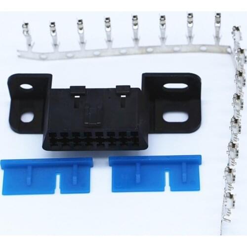 45% Hot Sales! 16Pin Connector OBD2 Female Angle Wire Socketsed Adapter Diagnostic Tools