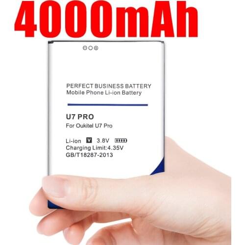Battery 4000mah Replacement Li-ion Backup For Oukitel U7 Pro BQ BQS-5505