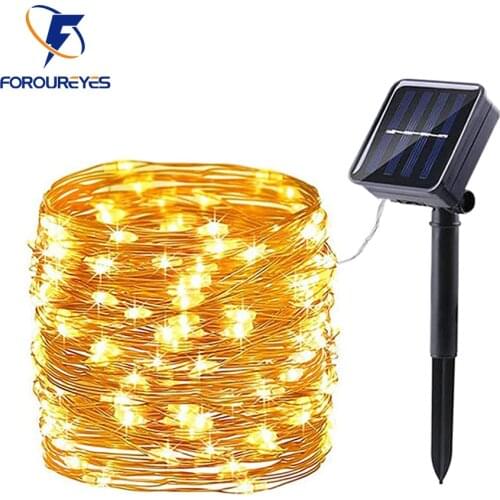 Solar Led Light Garlands 8modes Waterproof 10m 20m 100/200leds String Fairy Lights for Garden Decoration