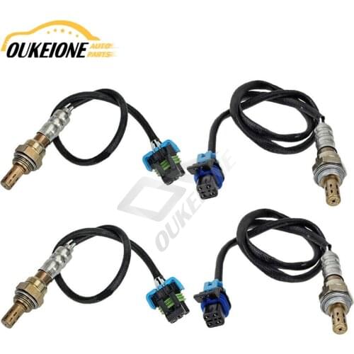 4pcs Oxygen Sensor 4 Wires Lambda Upstream Downstream for 06 07 09 Chevrolet Avalanche Silverado 1500 GMC Yukon Hummer H3 5.3L