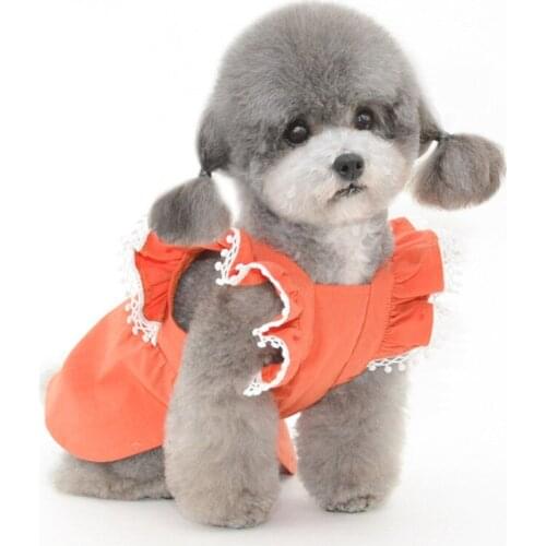 Summer Pet Dress Dog Cat Puppy Dresses Small Dog Clothes Yorkshire Terrier Pomeranian Shih Tzu Bichon Poodle Schnauzer Clothing