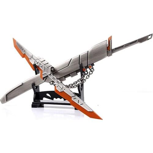 About 22CM Weapon Model Pendant Knife Clasp Alloy Scabbard Suitable for Desk Decoration Collection