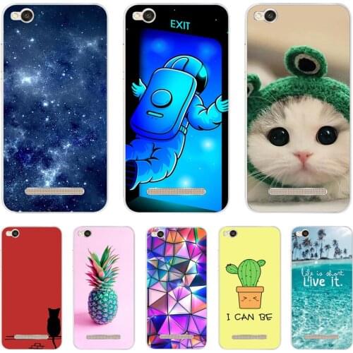 Fashion TPU Phone Case For xiaomi Redmi 4A Soft Silicone Painting Case for Redmi 4A Hongmi 4a 5.0 inch protective coque flower