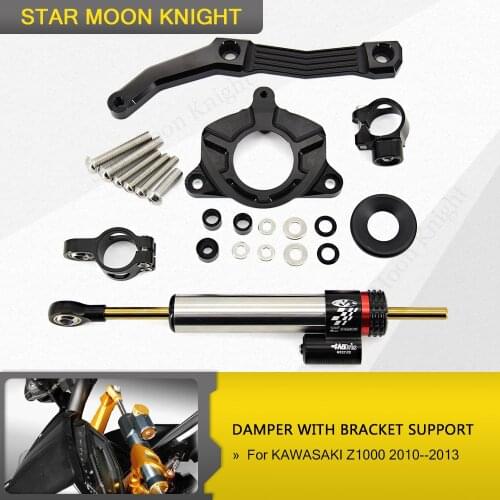 Motorcycle Steering Damper Stabilizer & Bracket For KAWASAKI Z1000 2010 2011 2012 2013