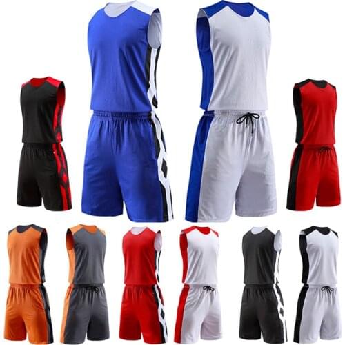 Men Kids Reversible Throwback college basketball jerseys Shorts With Side Pocket , basketball uniforms Sport Kits customized