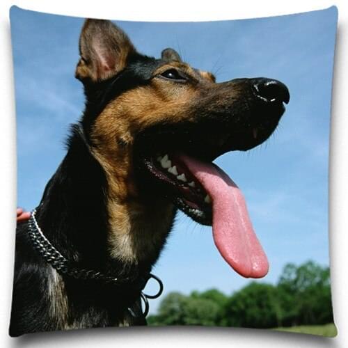 The dog Spit tongue Excellent Quality Soft Cushion Covers Christmas Halloween Cotton Polyester Pillow Cases 5 size 9 style