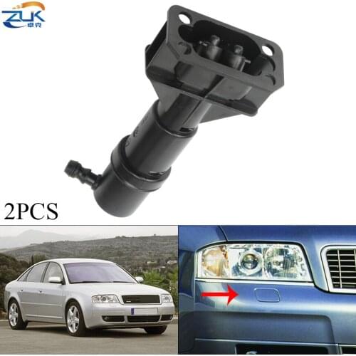 ZUK 2PCS/lot Headlight Wahser Nozzle Headlamp Water Spray Jet Actuator For Audi A6 / Avant S6 C5 2002 2003 2004 2005 4Z7 955 979