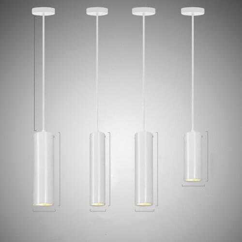 Nordic Dimmable Led Long Tube Hanging Spot Light 15W 20W Cob AC 110V 220V Pendant Light Indoor Lighting Home Decor Light Lamp
