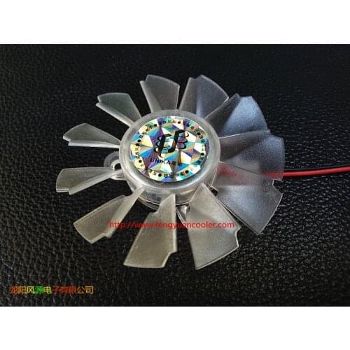 New quiet 6010 Graphics card fan blade High quality 55MM Diameter 25mm Hole Pitch 12V 0.15A fan blade for UNIKA graphics 2pin