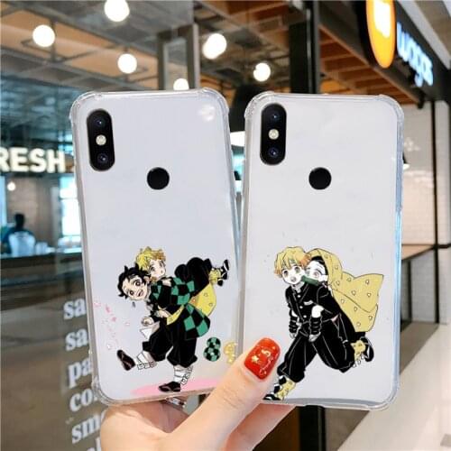 Demon Slayer japanese anime Phone Case Transparent for xiaomi Redmi note k 7 6 40 9 6 5 10 11 A T se pro lite ultra