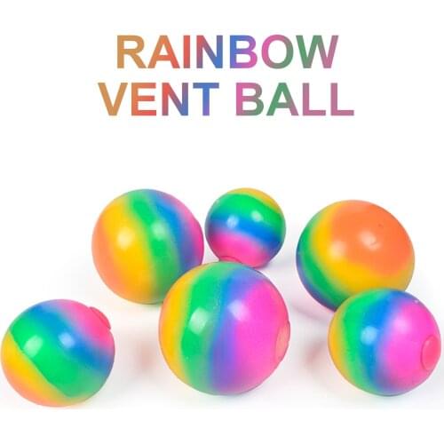 Rainbow color Anti Stress Reliever Balls- Globules Stress Balls Pressure Anxiety Relief Toys for Both Kids & Adults