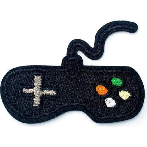 Game Handle Size:5x7.2cm Patch for Clothing Iron on Embroidered Sewing Applique Cute Sew On Fabric Badge DIY Apparel Accessories