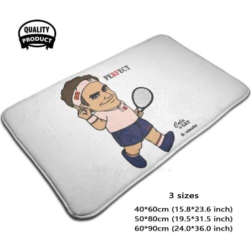 Cute Version Tennis 3D Soft Non-Slip Mat Rug Carpet Foot Pad King Of Tennis Tennis Atp Tennis Pro Tennispro Swiss Swiss Tennis