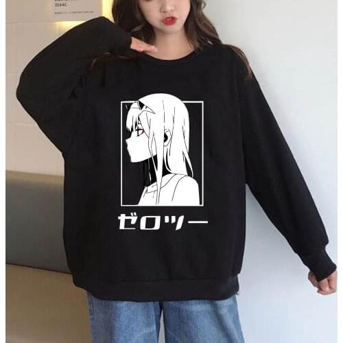 2020 anime Darling In The Franxx Men Women Unisex Hoodies Sweatshirts Zero Two Hoodie