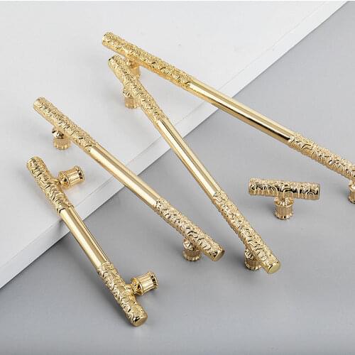 Modern Luxury Creative K Gold Solid Cupboard Drawer Knobs Wardrobe Kitchen Cabinet Pulls Door Handles for Furniture
