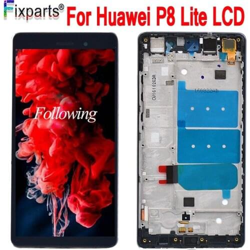 For Huawei P8 Lite LCD Display Touch Screen Digitizer Assembly With Frame Replacement ALE-L04 ALE-L21 5.0"For Huawei P8 Lite LCD