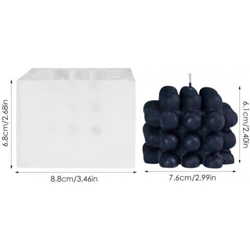 1Pc Geometric Ball Candle Mold Round Small Ball Silicone Mold Home DIY Candle Mould Household Candle Making Tool